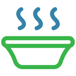 icon of hot water solubility