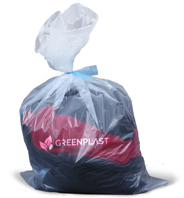 image of water soluble greenplast laundry bag